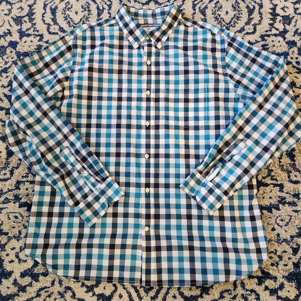 OLD NAVY MEN'S XL PLAID SHIRT EUC!!